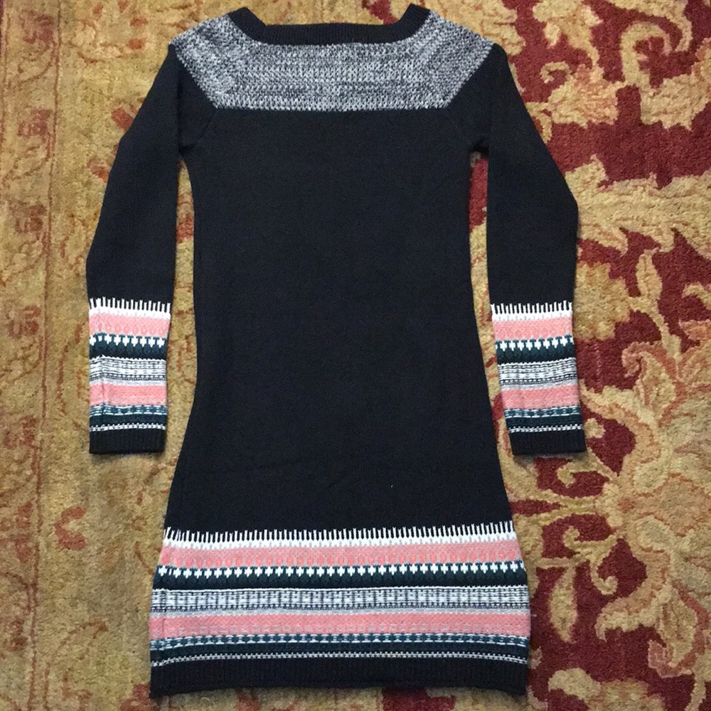 Athleta fair isle sweater dress cozy